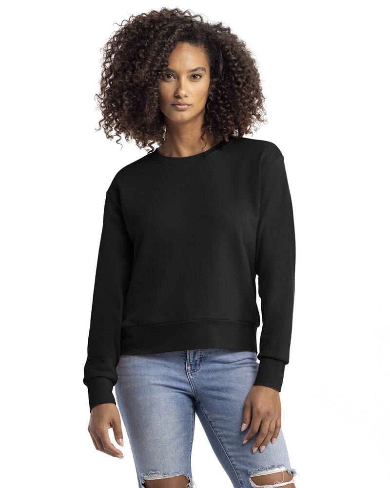 Next Level 9084 Ladies' Laguna Sueded Sweatshirt Front Fullsize"