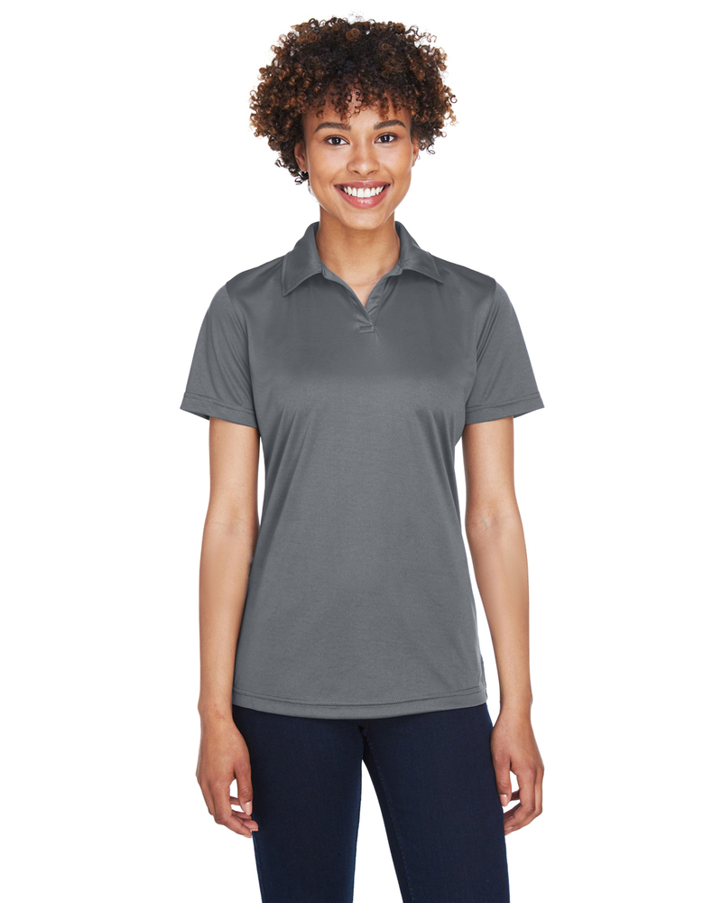 ultraclub 8425l ladies' cool & dry sport performance interlock polo Front Fullsize