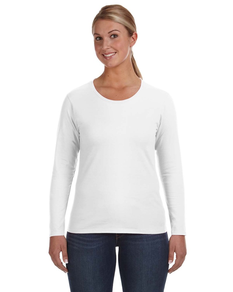 anvil 884l ladies' lightweight long-sleeve t-shirt Front Fullsize