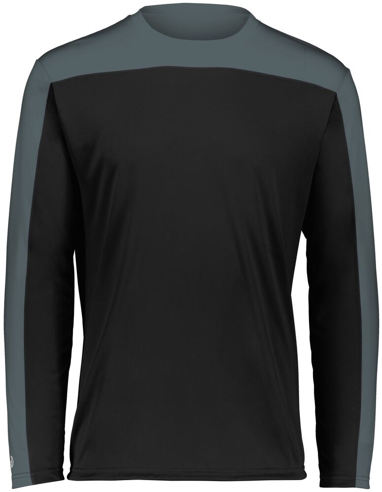 Holloway 223602 Youth Momentum Team Long Sleeve Tee Front Fullsize"
