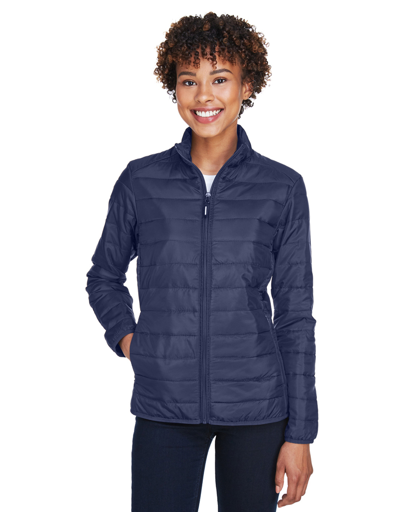 core365 ce700w ladies' prevail packable puffer jacket Front Fullsize