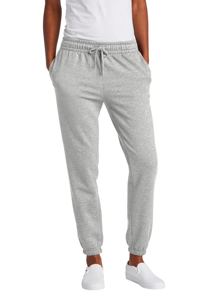 district dt6110 women's v.i.t. ™ fleece sweatpant Front Fullsize