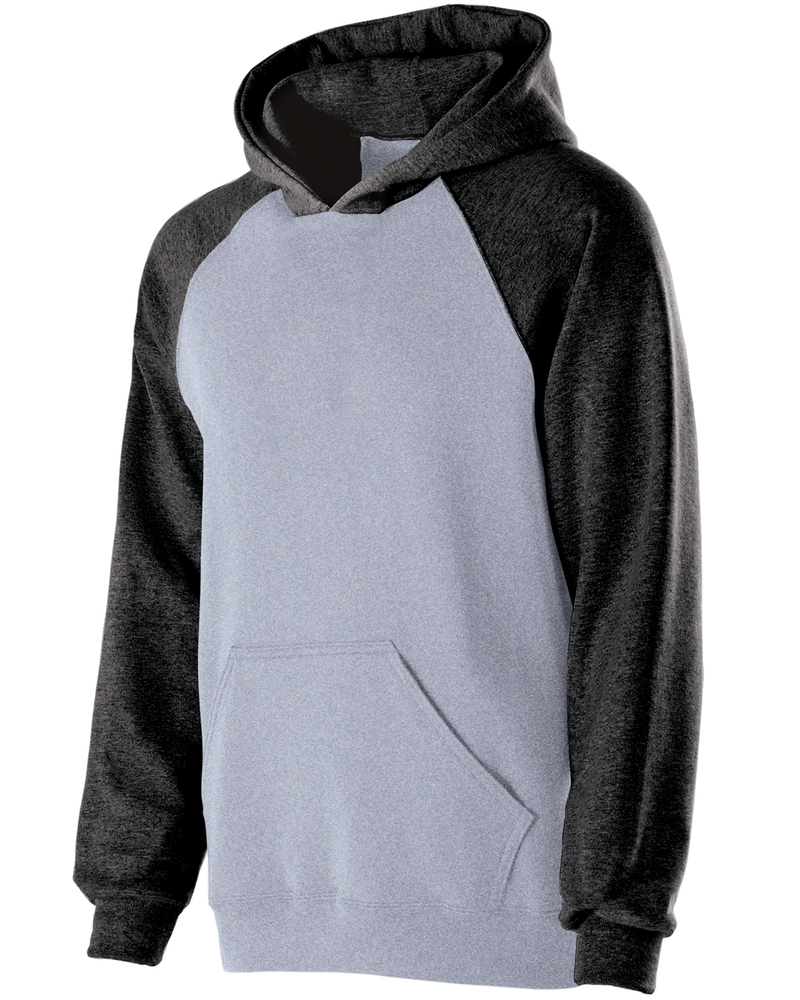 holloway 229279 youth cotton/poly fleece banner hoodie Front Fullsize