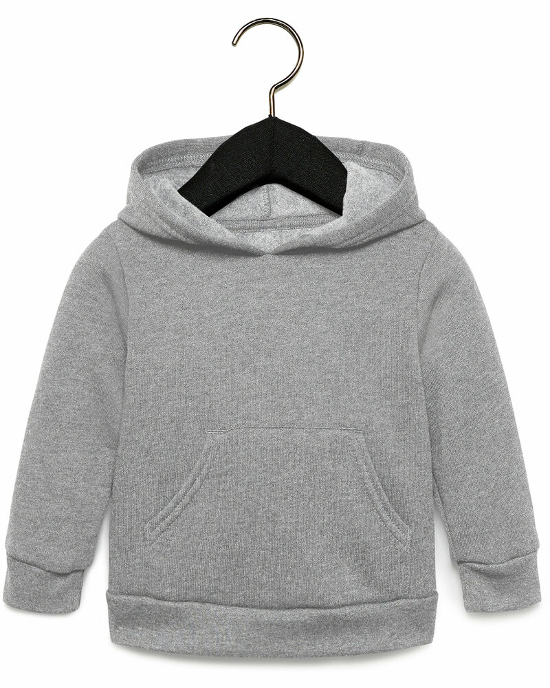 Bella + Canvas 3719T Toddler Sponge Fleece Pullover Hooded Sweatshirt Front Fullsize"