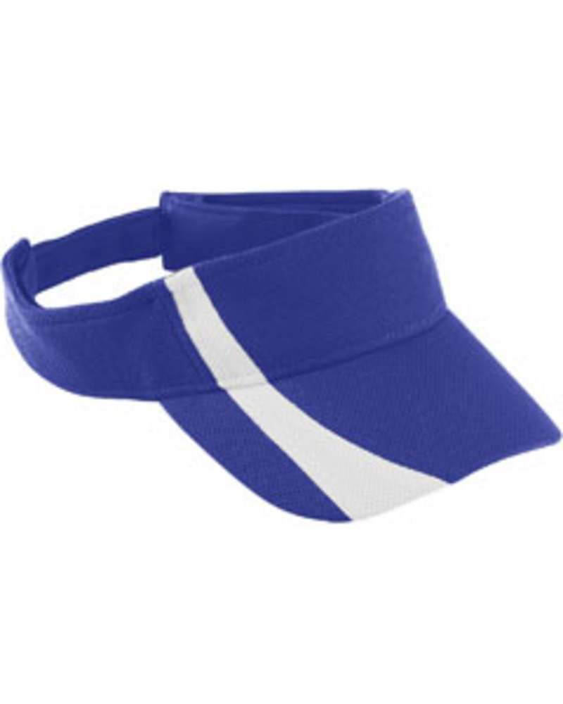 augusta sportswear 6261 youth adjustable wicking mesh two-color visor Front Fullsize
