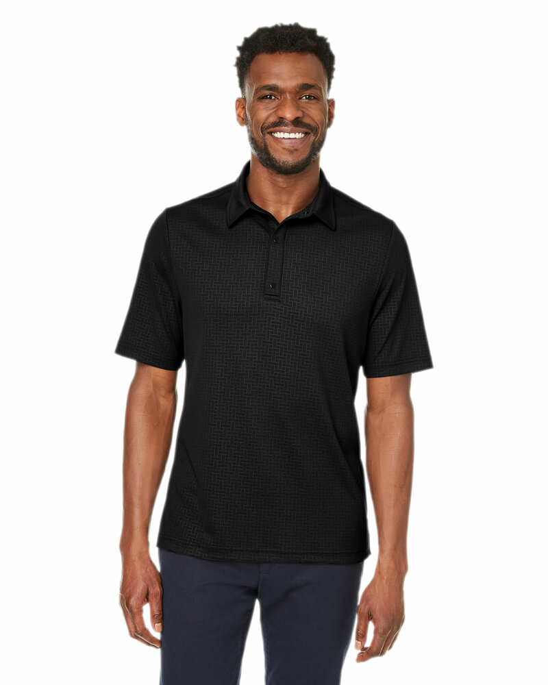 north end ne102 men's replay recycled polo Front Fullsize