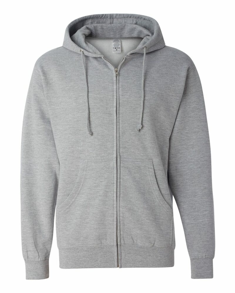 Independent Trading Co. SS4500Z Midweight Full-Zip Hooded Sweatshirt Front Fullsize"