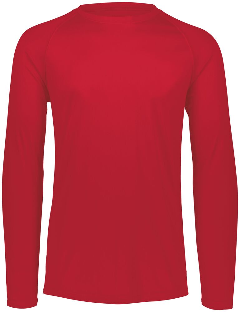 Augusta Sportswear 2796 Youth Attain Wicking Long Sleeve Tee Front Fullsize"
