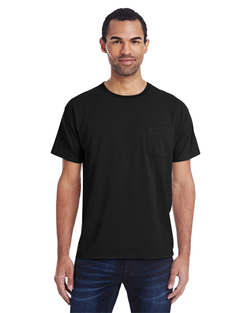 ComfortWash by Hanes GDH150 Unisex Garment-Dyed T-Shirt with Pocket Front Fullsize"