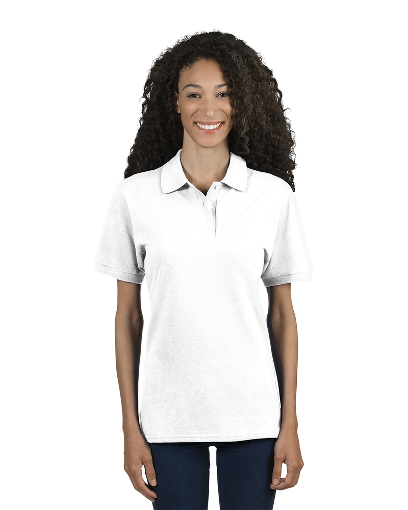 jerzees 443wr ladies' 6.5 oz. premium 100% ringspun cotton piqué polo Front Fullsize