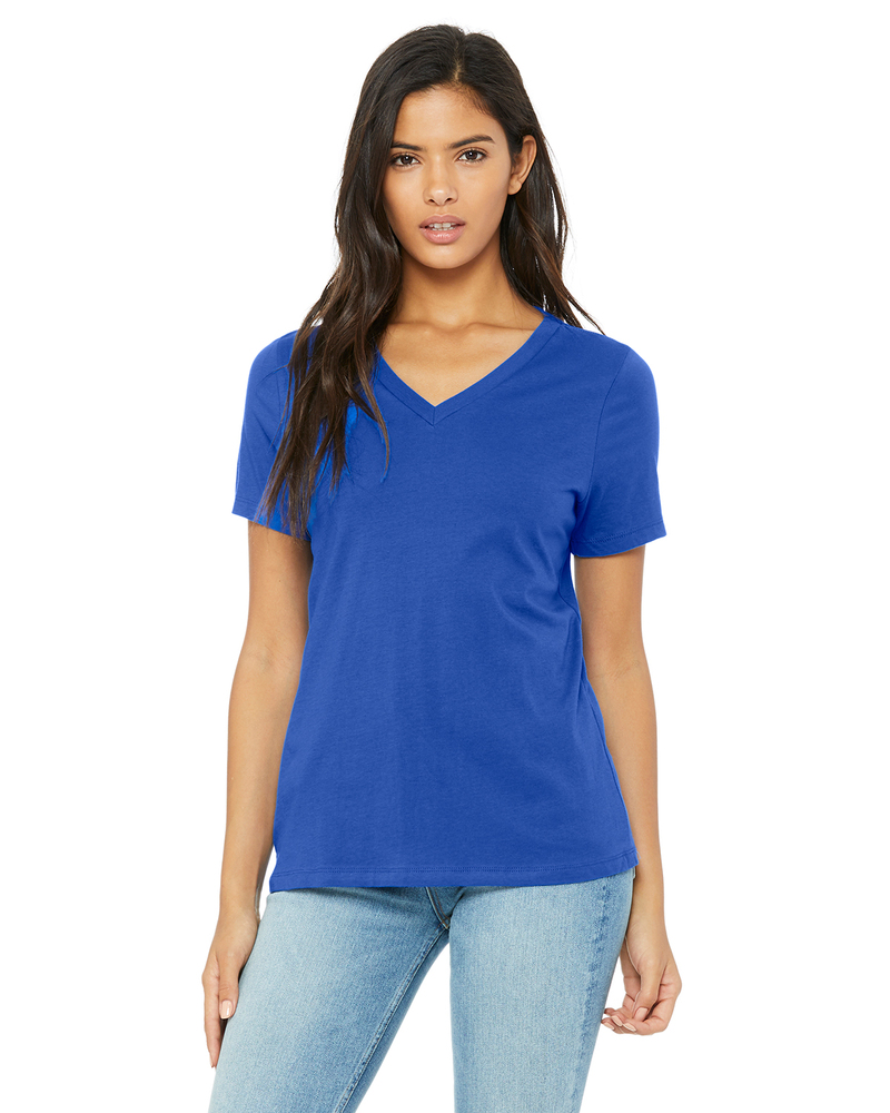 Bella + Canvas 6405 Ladies' Relaxed Jersey V-Neck T-Shirt Front Fullsize"