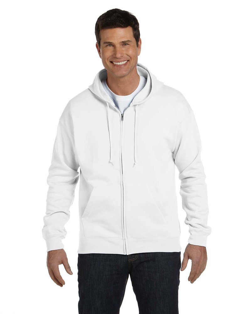 hanes p180 ecosmart ® full-zip hooded sweatshirt Front Fullsize