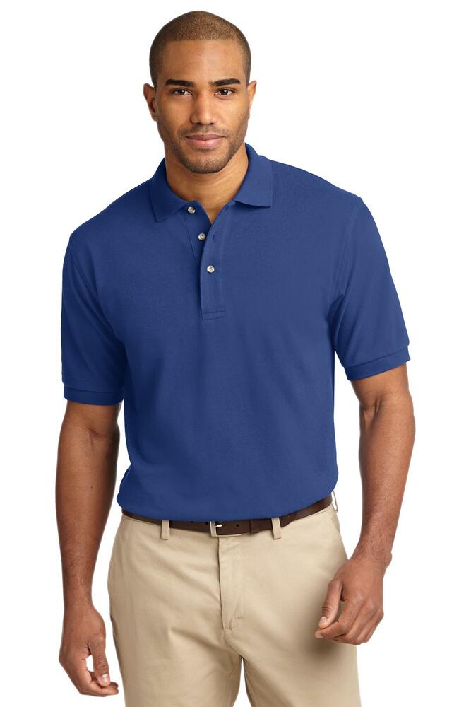 Port Authority TLK420 Tall Heavyweight Cotton Pique Polo Front Fullsize"