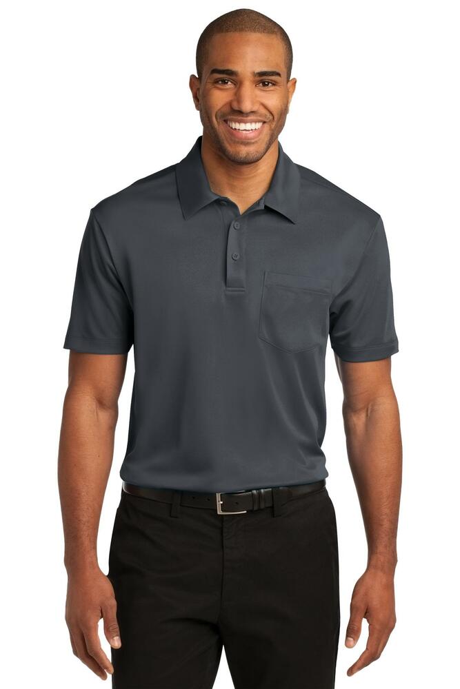 port authority k540p silk touch™ performance pocket polo Front Fullsize