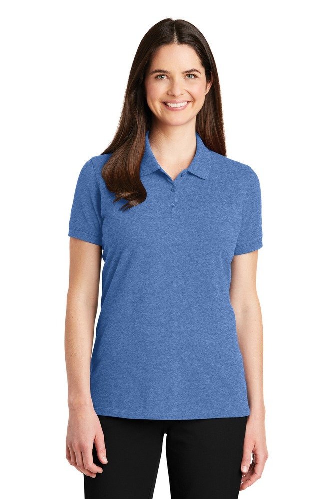 Port Authority LK8000 Ladies EZCotton ® Polo Front Fullsize"
