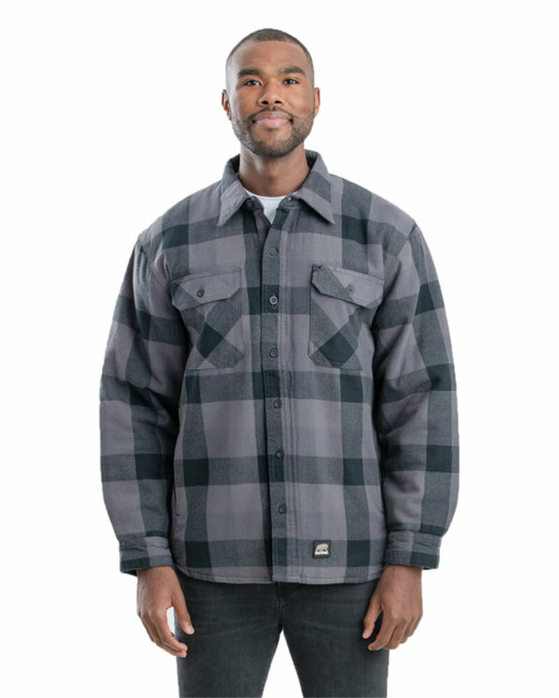 berne sh69 men's timber flannel shirt jacket Front Fullsize