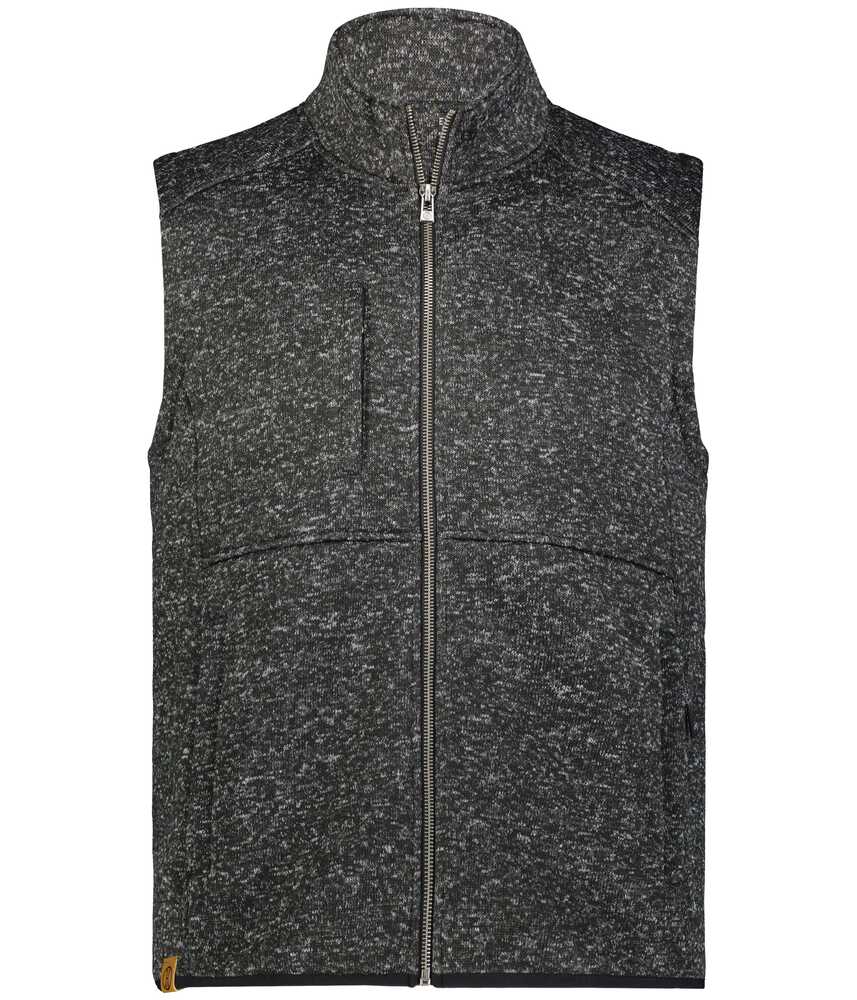 Holloway 223542 Alpine Sweater Fleece Vest Front Fullsize"