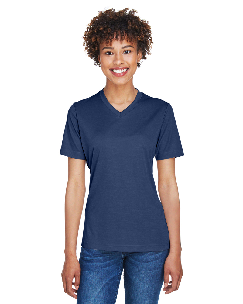 Team 365 TT11HW Ladies' Sonic Heather Performance T-Shirt Front Fullsize"