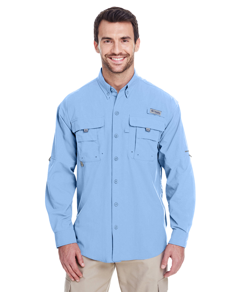 columbia 7048 men's bahama™ ii long-sleeve shirt Front Fullsize