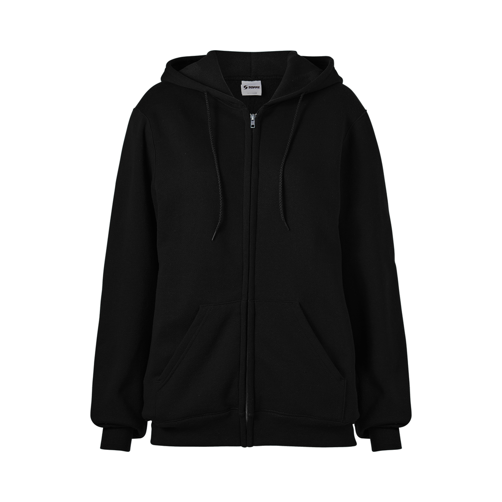 soffe 9377 adult classic zip hooded sweatshirt Front Fullsize