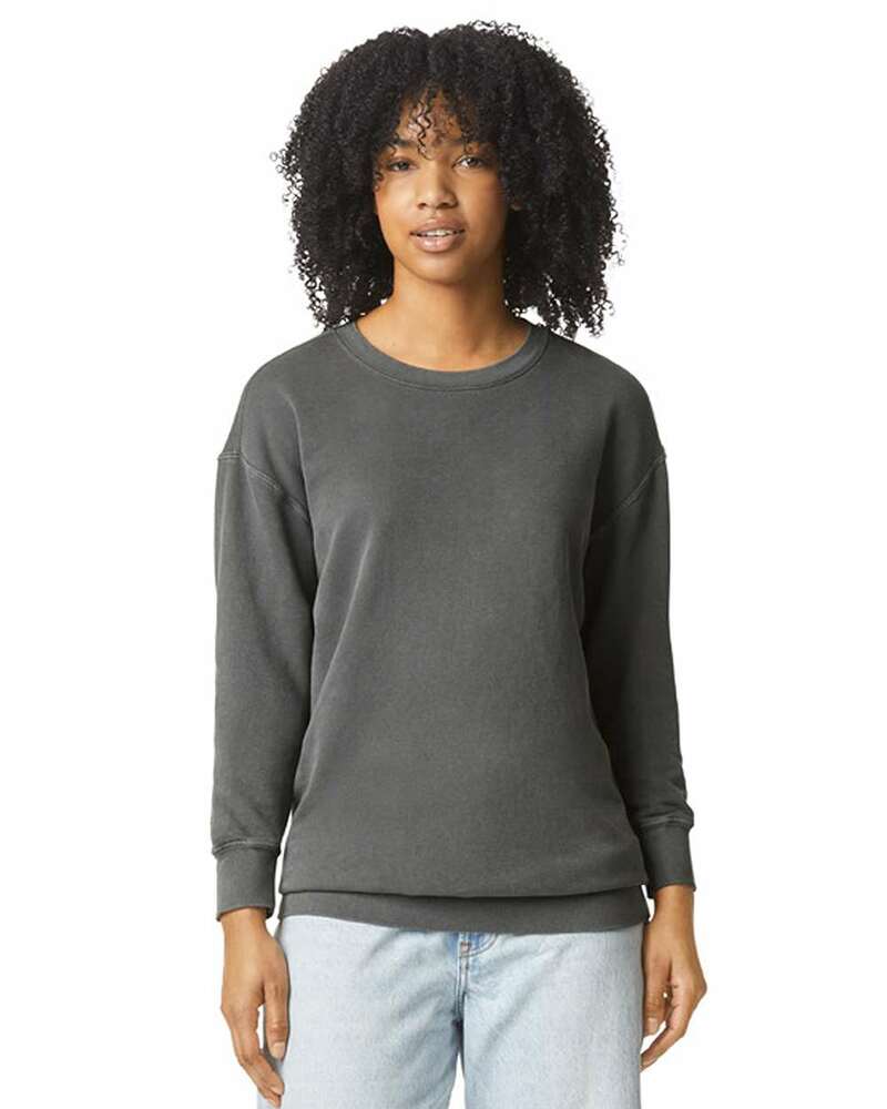 comfort colors 1466cc unisex lightweight cotton crewneck sweatshirt Front Fullsize