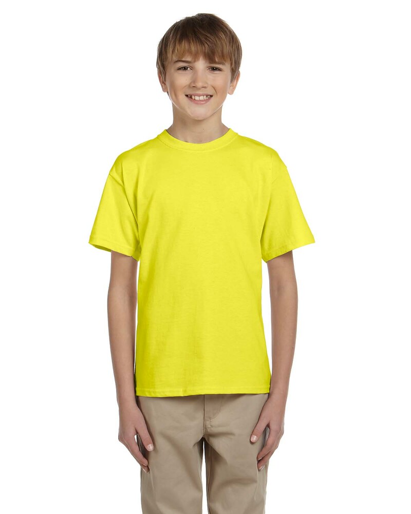 fruit of the loom 3931b youth hd cotton ™ 100% cotton t-shirt Front Fullsize