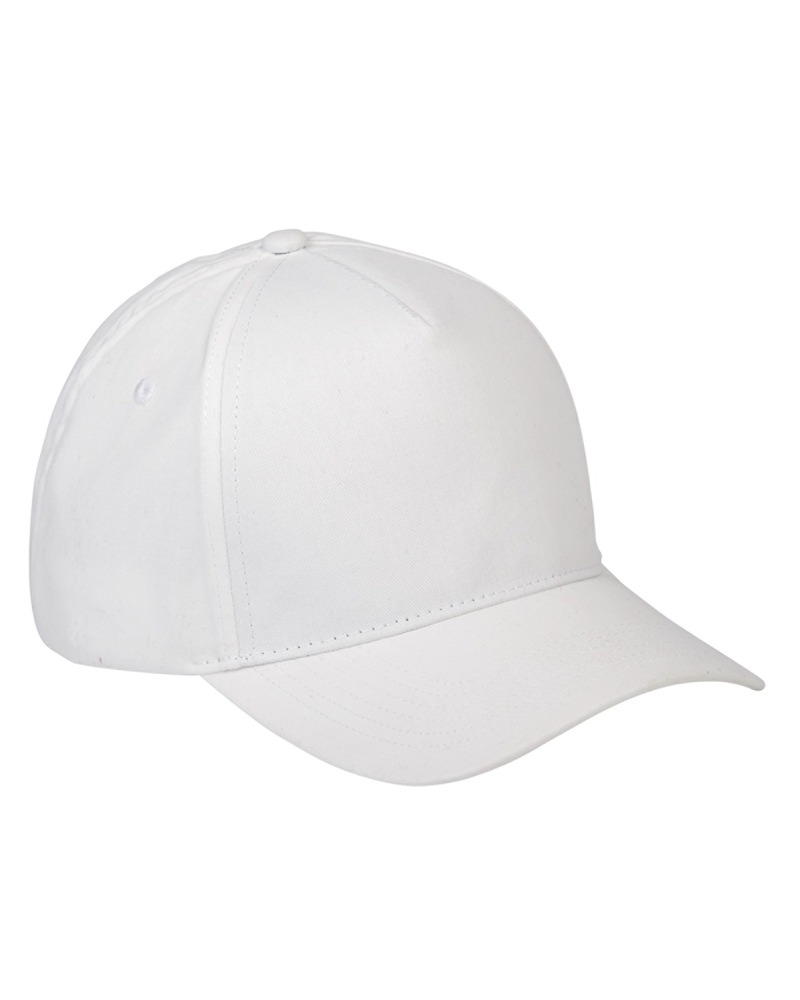 big accessories bx034 5-panel brushed twill cap Front Fullsize