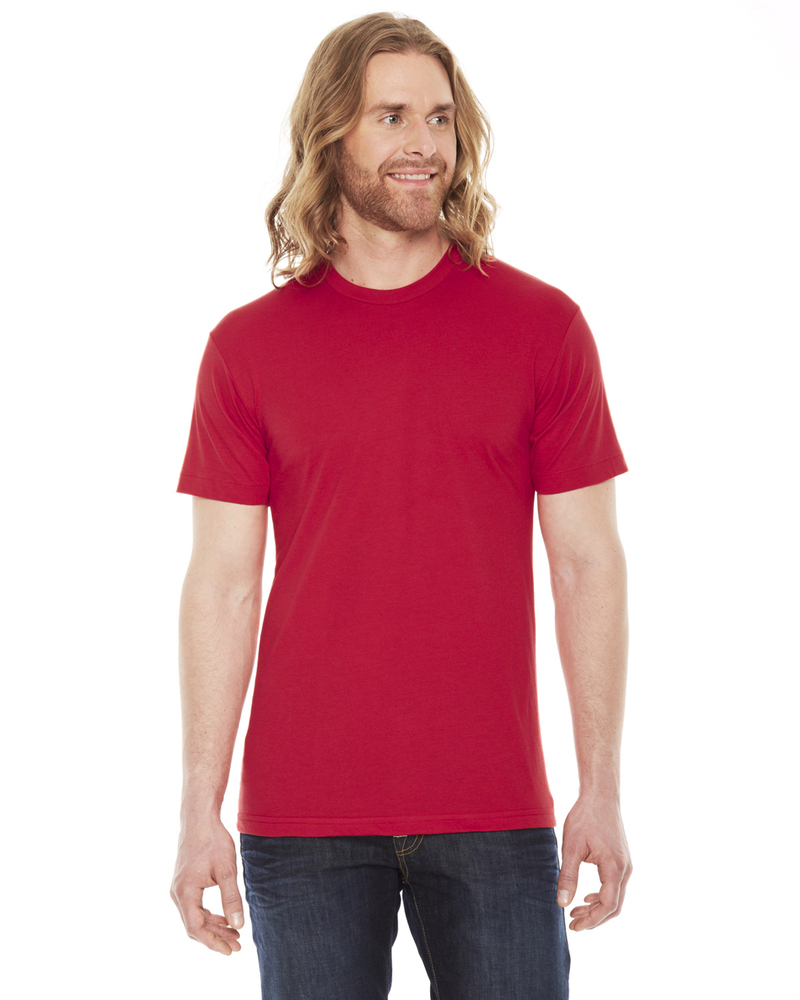 american apparel bb401 unisex poly-cotton usa made crewneck t-shirt Front Fullsize