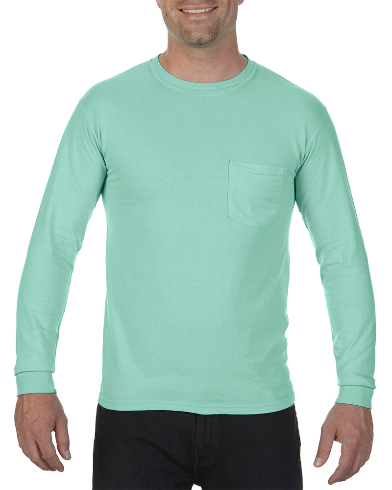 Comfort Colors C4410 Adult Heavyweight RS Long-Sleeve Pocket T-Shirt Front Fullsize"