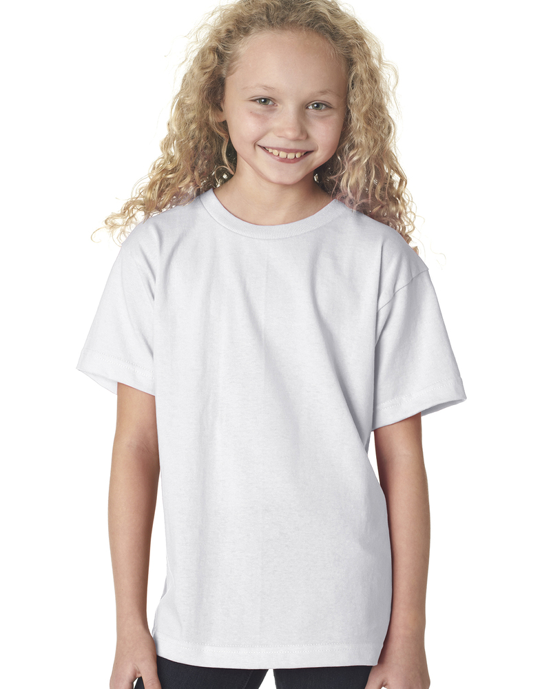 bayside ba4100 youth 6.1 oz., 100 % cotton t-shirt Front Fullsize
