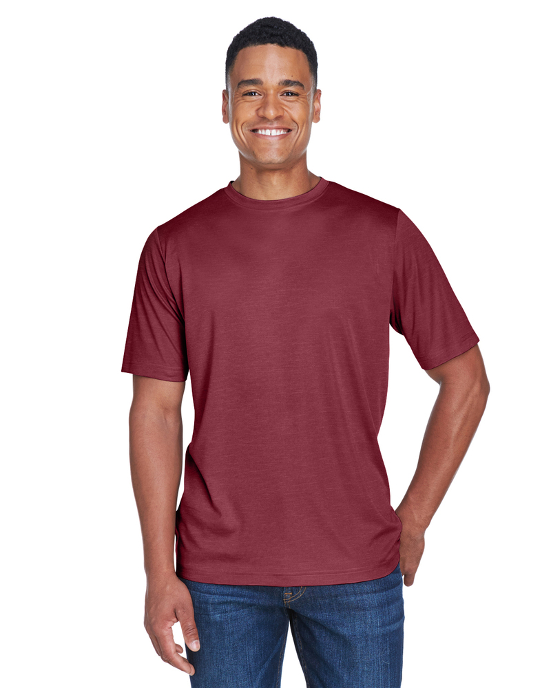 Team 365 TT11H Men's Sonic Heather Performance T-Shirt Front Fullsize"