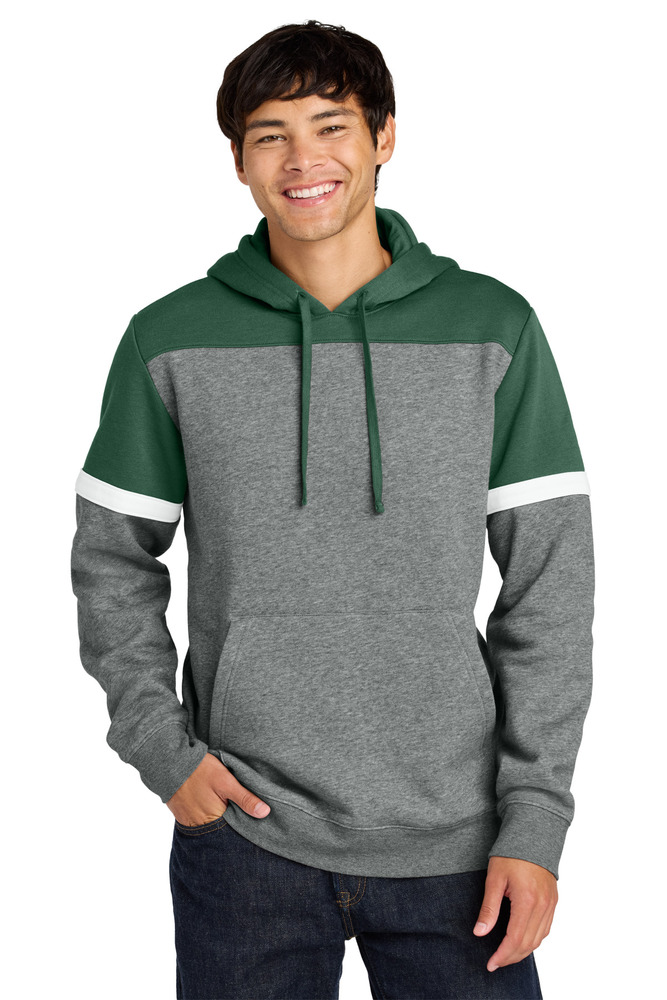 Sport-Tek STF205 Drive Fleece Colorblock Hoodie Front Fullsize"