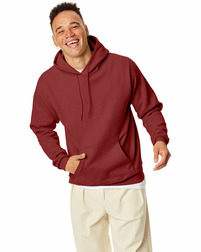 hanes p170 ecosmart ® - pullover hooded sweatshirt Front Fullsize