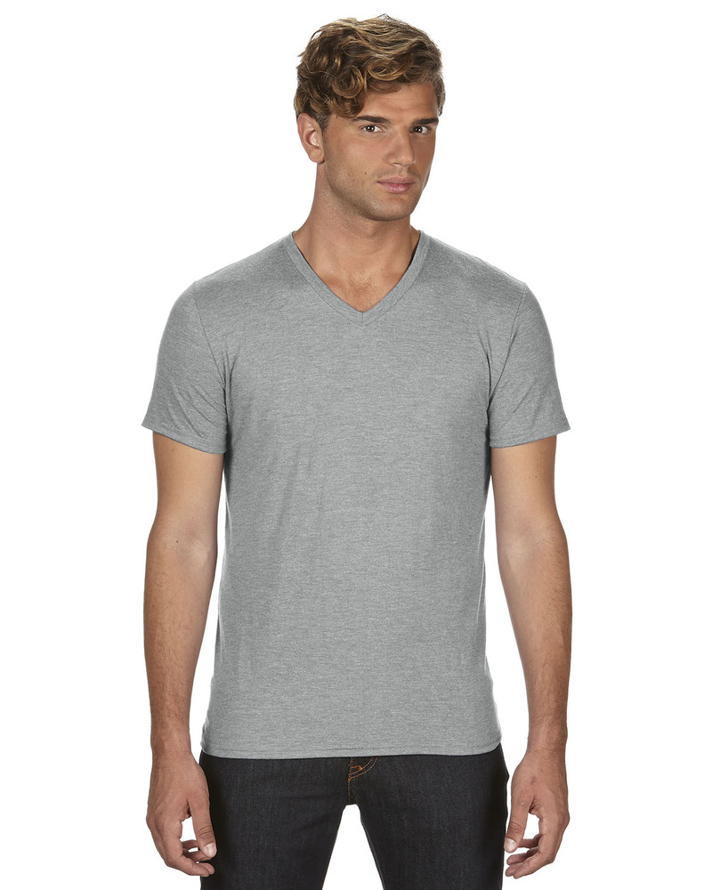 Anvil 6752 Tri-Blend V-Neck Tee Front Fullsize"