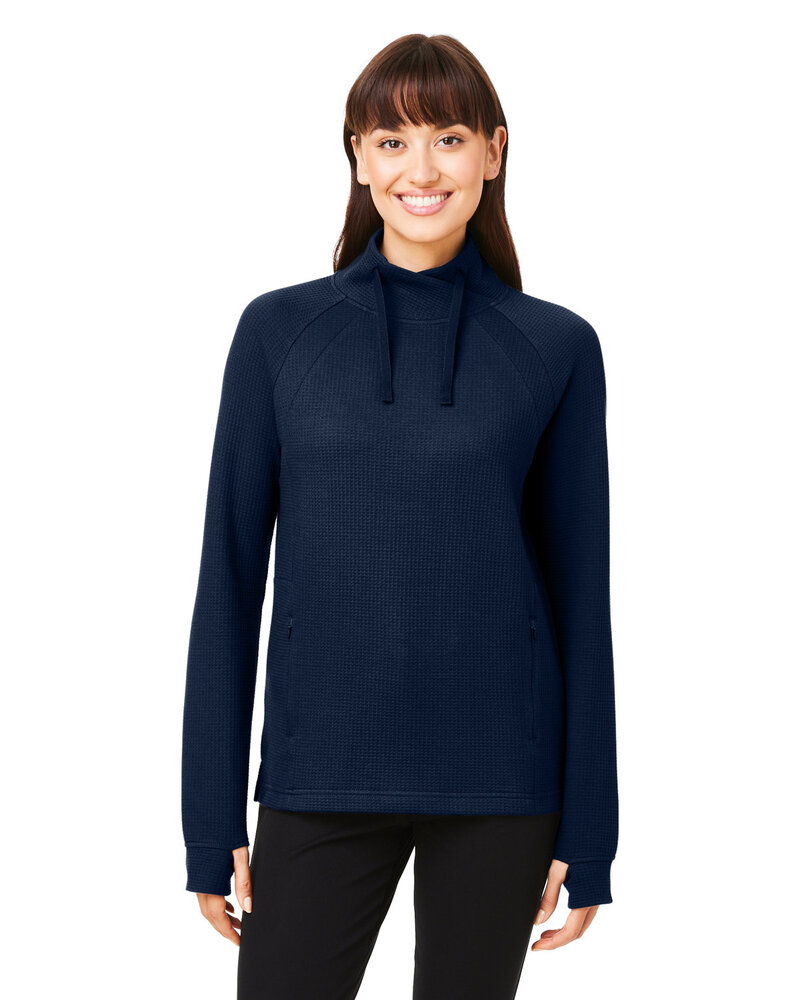 North End NE200W Ladies' Rhythm Waffle Pullover Front Fullsize"