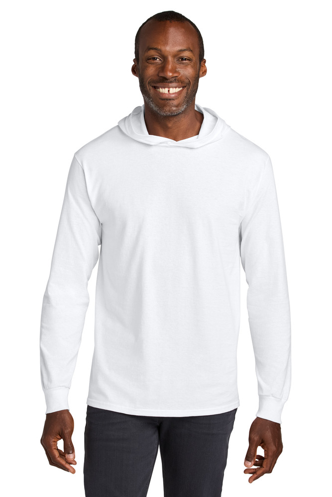 Jerzees 363LH Classics ™ Unisex Cotton Long Sleeve Hooded T-Shirt Front Fullsize"