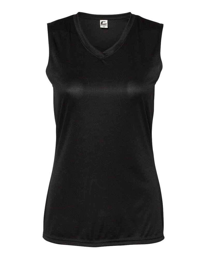 c2 sport 5663 c2 sleeveless women's tee Front Fullsize