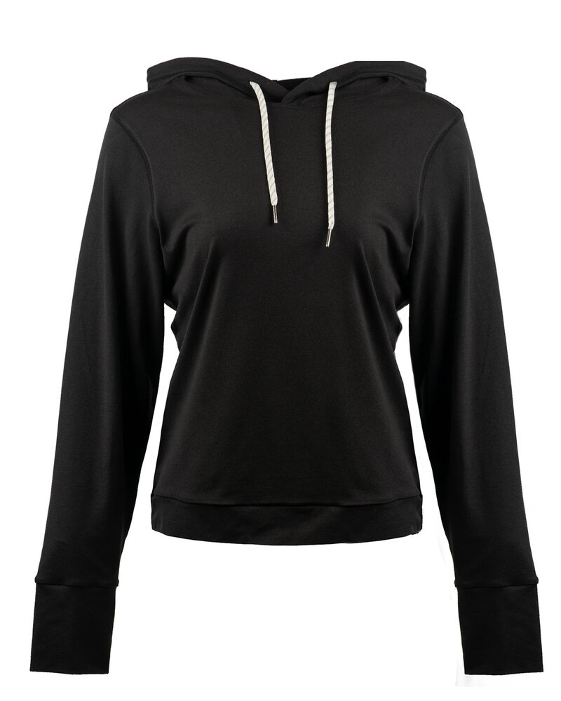 burnside 5667 ladies' modest crop hooded sweatshirt Front Fullsize