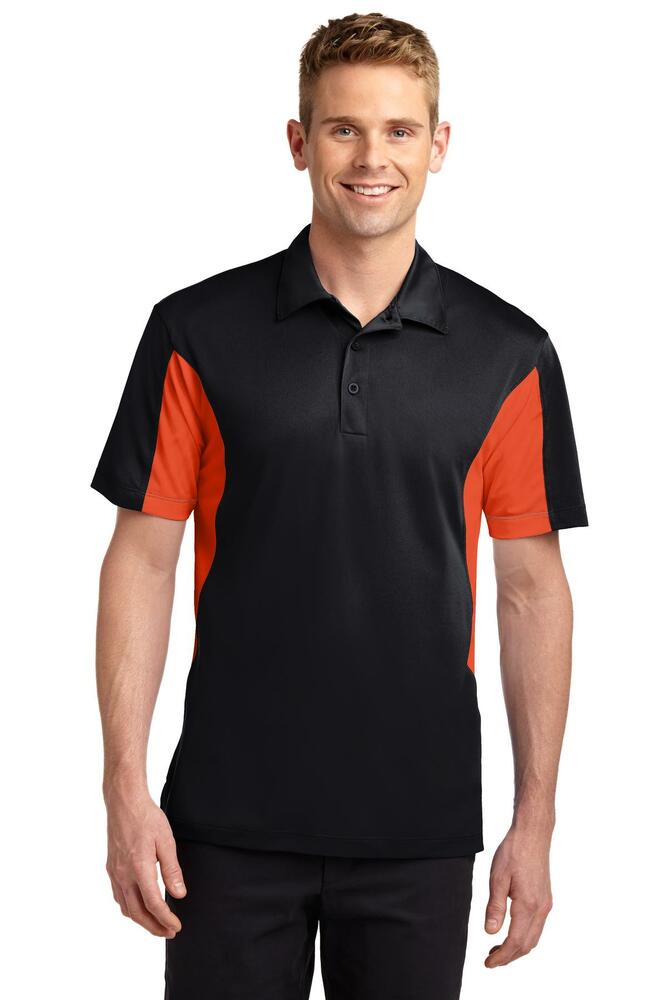 Sport-Tek ST655 Side Blocked Micropique Sport-Wick ® Polo Front Fullsize"