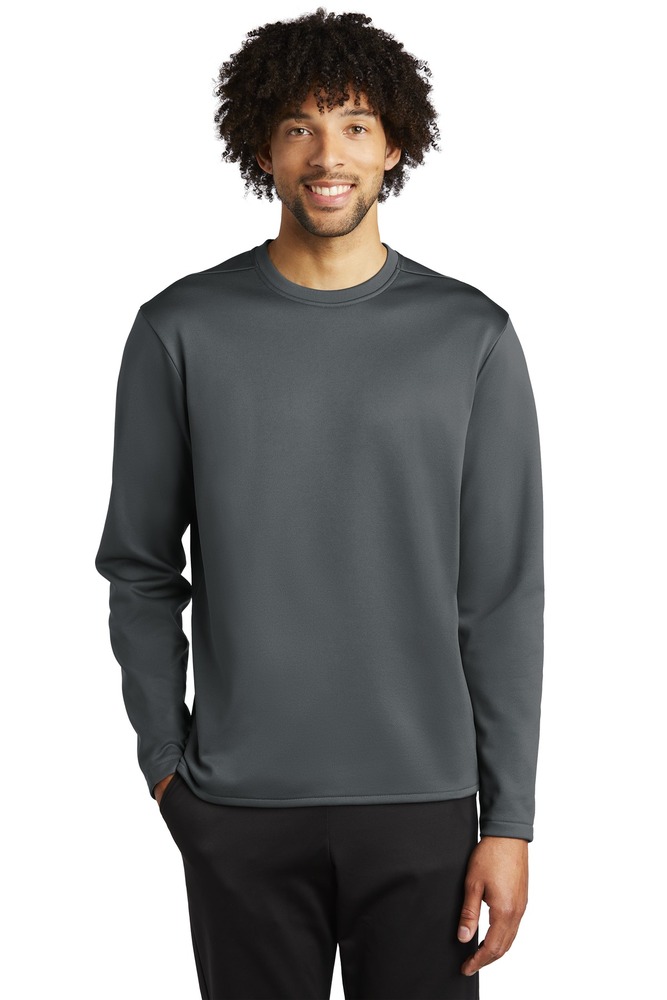 sport-tek st248 sport-wick ® fleece pullover crew Front Fullsize