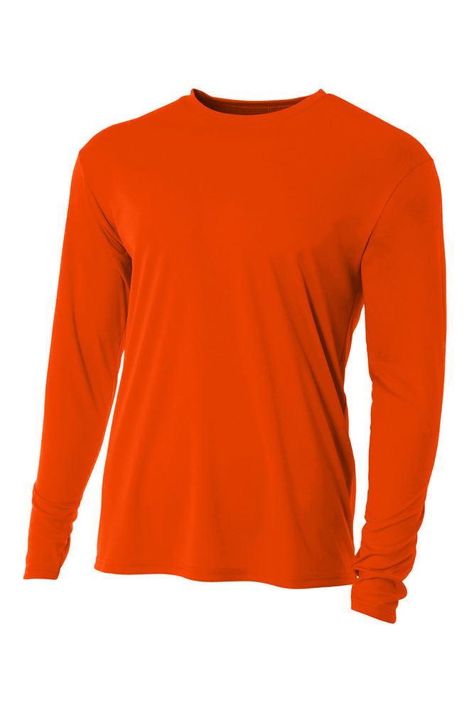 A4 N3165 Men's Cooling Performance Long Sleeve T-Shirt Front Fullsize"