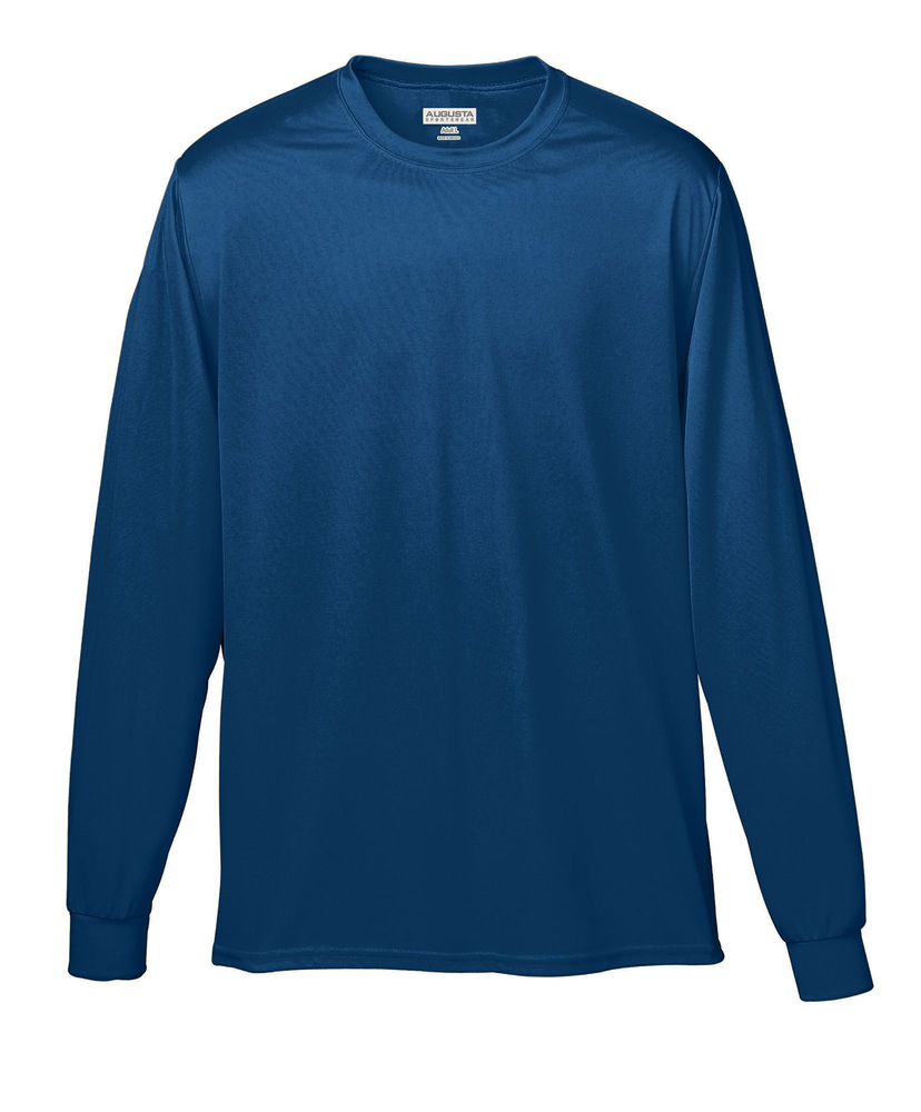 augusta sportswear 788 adult wicking long-sleeve t-shirt Front Fullsize