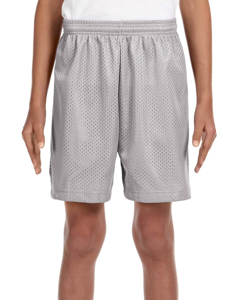A4 NB5301 Youth Six Inch Inseam Mesh Short Front Fullsize"