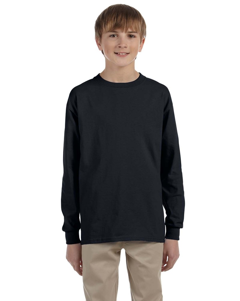 jerzees 29bl youth dri-power ® active 50/50 cotton/poly long sleeve t-shirt Front Fullsize