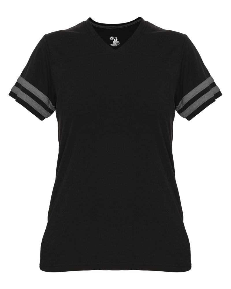Badger Sport 4967 Tri Blend Women's Fan Tee Front Fullsize"
