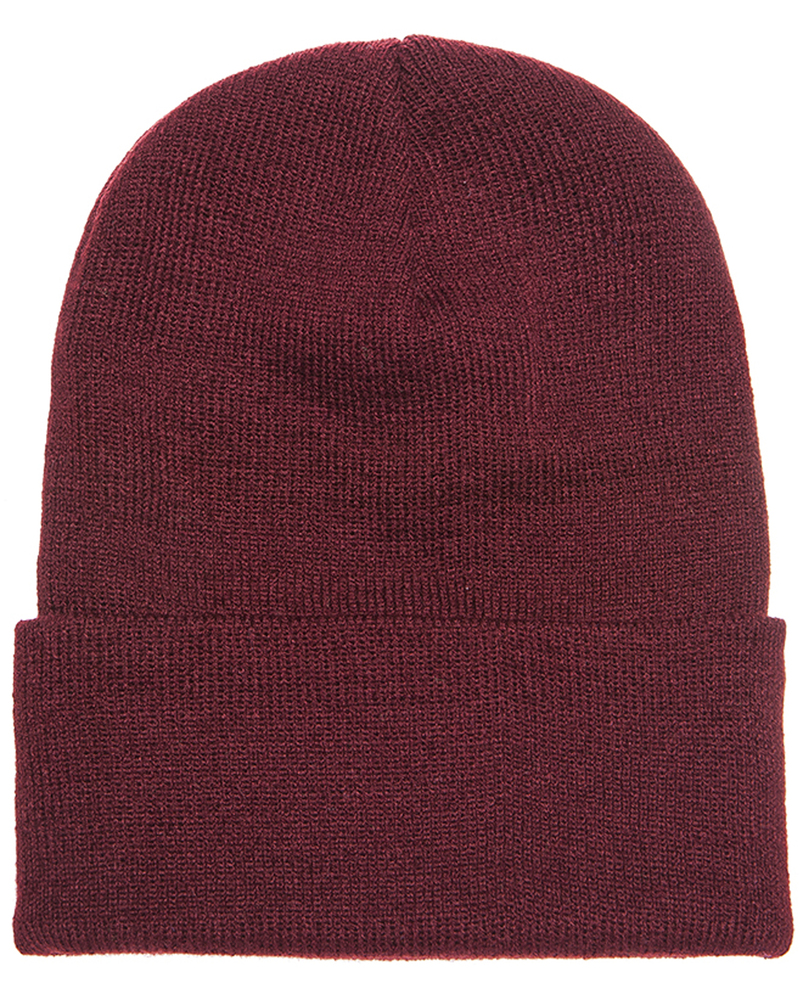 Yupoong 1501 Adult Cuffed Knit Beanie Front Fullsize"