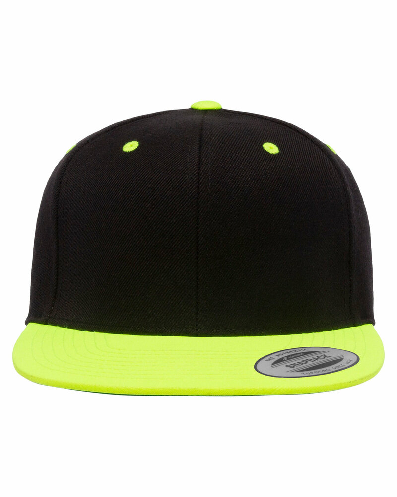yupoong 6089mt adult 6-panel structured flat visor classic two-tone snapback Front Fullsize