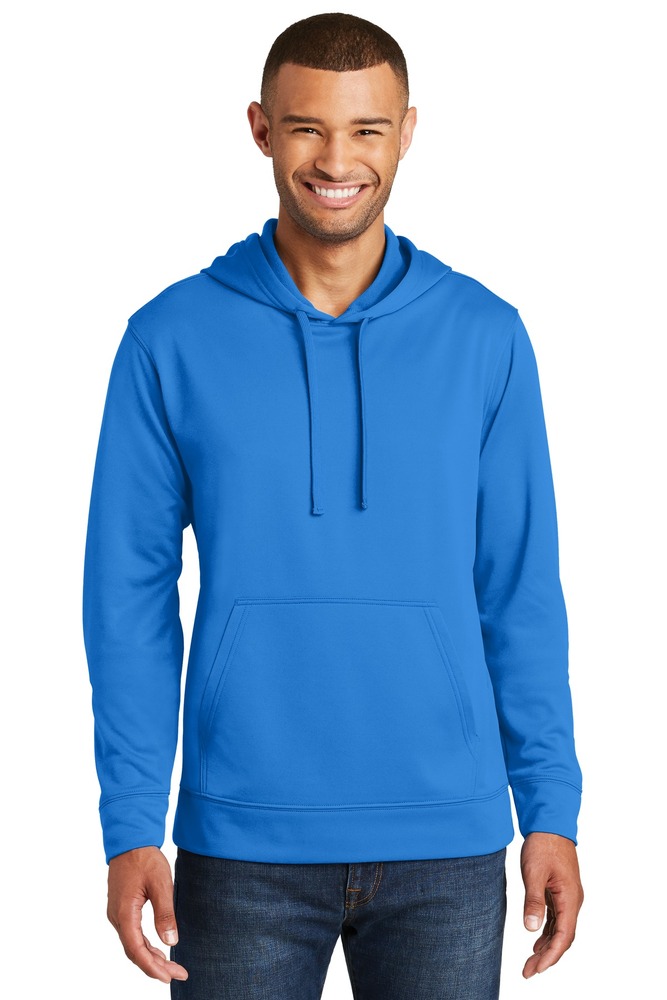 port & company pc590h performance fleece pullover hooded sweatshirt Front Fullsize