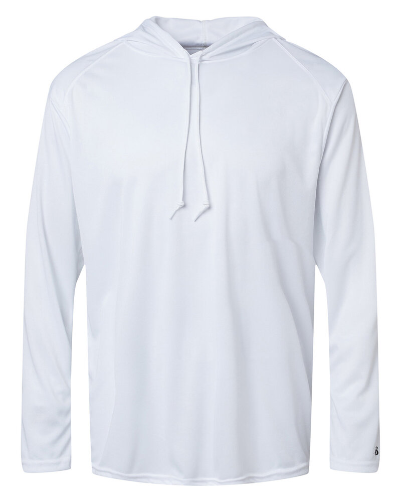 Badger Sport 4105 B Core L/S Hood Tee Front Fullsize"