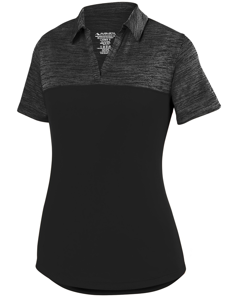 augusta sportswear 5413 ladies shadow tonal heather polo Front Fullsize